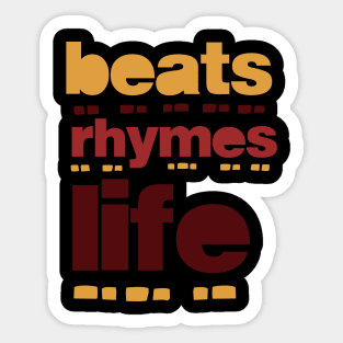 beats rhymes life 2023 03 Sticker